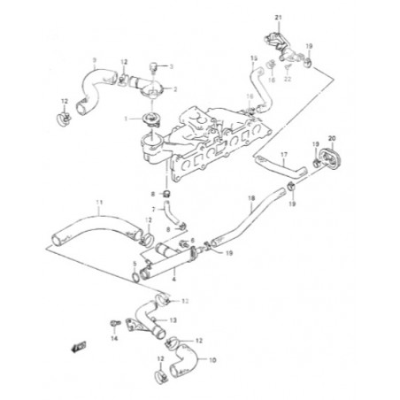 SJ413 Samurai 1.3 Cooling Hose Kit