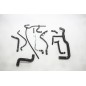 Silicone Vitara 1.9TD hoses set plus 2 pipes in stainless steel.